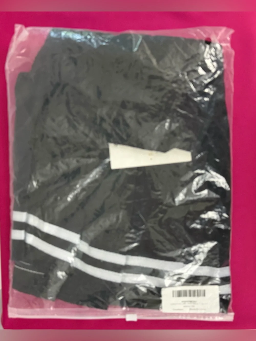 Classic Black Pleated Skort with White Stripe Detail Size 150(10-11yr). NWT